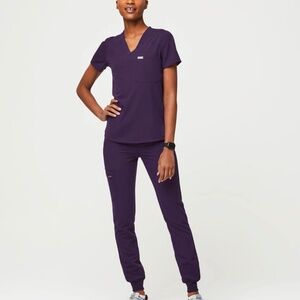 Figs Zamora Purple Jam Scrubs Set